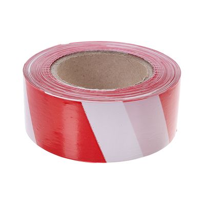 The fencing tape, economy, red-white, 5 cm wide, 200 m