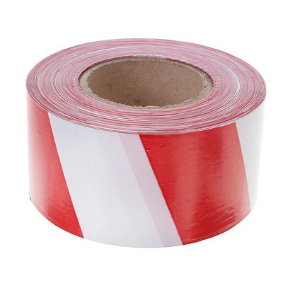 The fencing tape, red-white, width 7.5 cm, 250 m