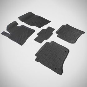 Комплект резиновых ковриков Volkswagen Touareg II 2010-2017 с высоким бортом 1347065