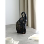 Копилка "Слоник", чёрная, покрытие глазурь, керамика, 30 см, микс - фото 139352