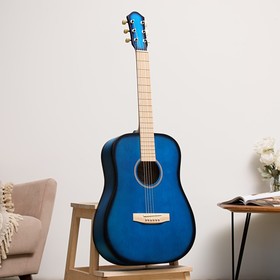 Гитара акустическая "Амистар Н-513" 6-струнная, художественная отделка, синяя