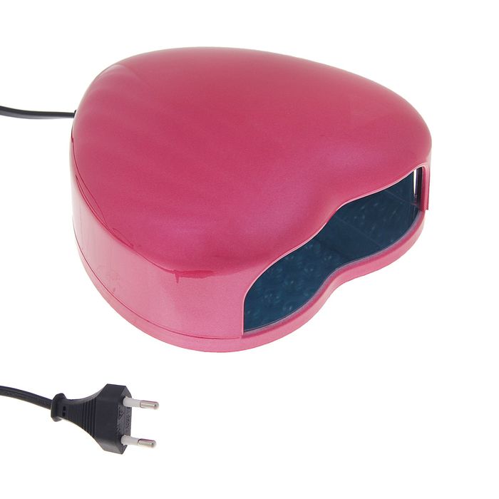 Лампа для гель-лака LuazON LUF-03, LED, 3 Вт, 28 светодиодов, розовая