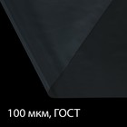 Плёнка полиэтиленовая, толщина 100 мкм, 10 × 3 м, рукав (1,5 м × 2), прозрачная, 1 сорт, ГОСТ 10354-82 - фото 320696
