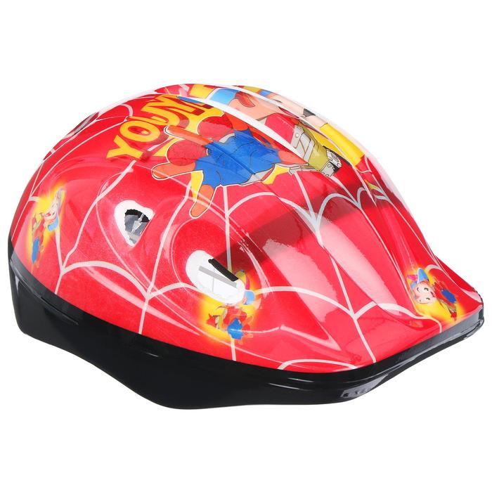 Шлем защитный OT-502 детский р S (52-54 см), цвет: красный