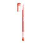 Pen, gel, 0.38 mm, red, body transparent, Bessmertnova, needle burner Assembly, Crystal