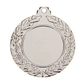 Медаль под нанесение, серебро, d=4,5 см