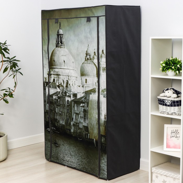 Шкаф для одежды «Венеция», 100×50×170 см, цвет серый - фото 99173