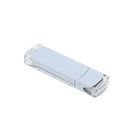 Флешка USB2.0, 8 Гб, алюминий, под УФ-печать/лазерную гравировку/тампопечать, белая