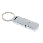 Флешка USB2.0, 8 Гб, под УФ-печать/лазерную гравировку/тампопечать, серебристая