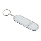 Флешка USB2.0, 8 Гб, металл, под лазерную гравировку/тампопечать, белая кожа