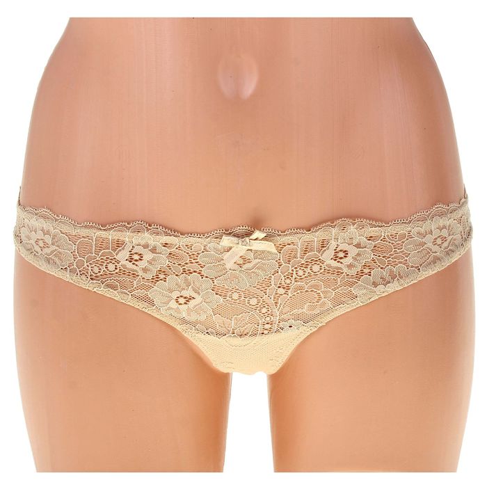 Трусы женские стринги ICD31182 Basic Lace beige, р-р 46 (4)