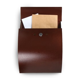 Ящик почтовый с замком, вертикальный, «Сфера», коричневый