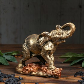 Сувенир "Слон" 16 см, золото в Донецке