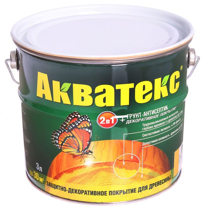 Грунт-антисептик &quot;Акватекс&quot;, сосна, 3 л