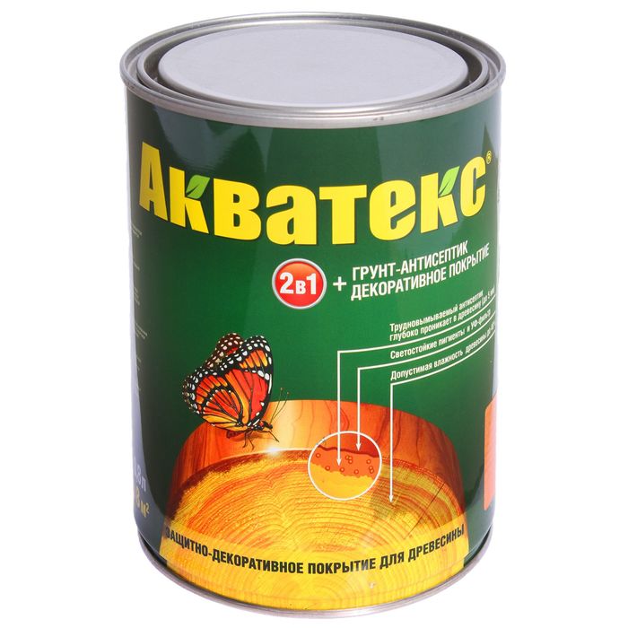 Грунт-антисептик &quot;Акватекс&quot;, орегон, 0,8 л