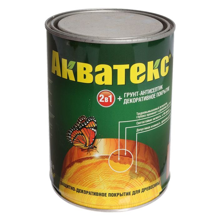 Грунт-антисептик &quot;Акватекс&quot;, тик, 0,8 л