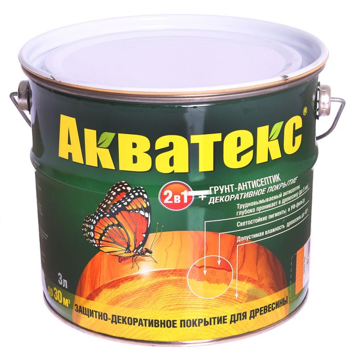 Грунт-антисептик &quot;Акватекс&quot;, орегон, 3 л