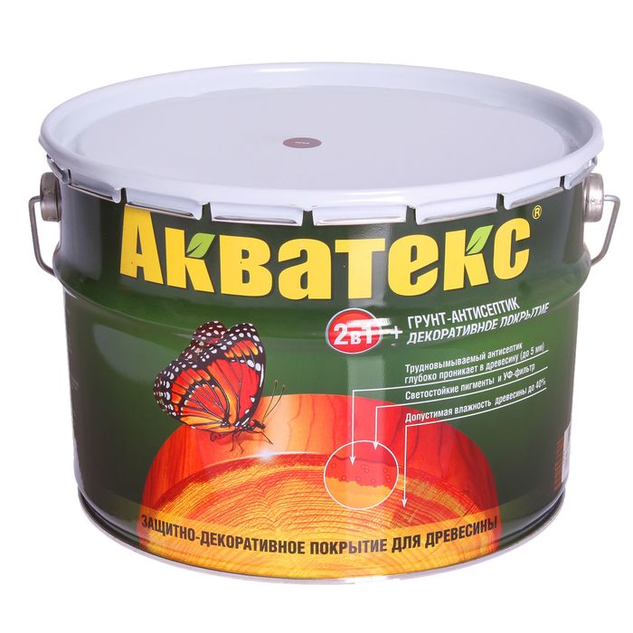 Грунт-антисептик &quot;Акватекс&quot;, орех, 10 л