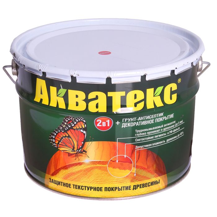 Грунт-антисептик &quot;Акватекс&quot;, рябина, 10 л