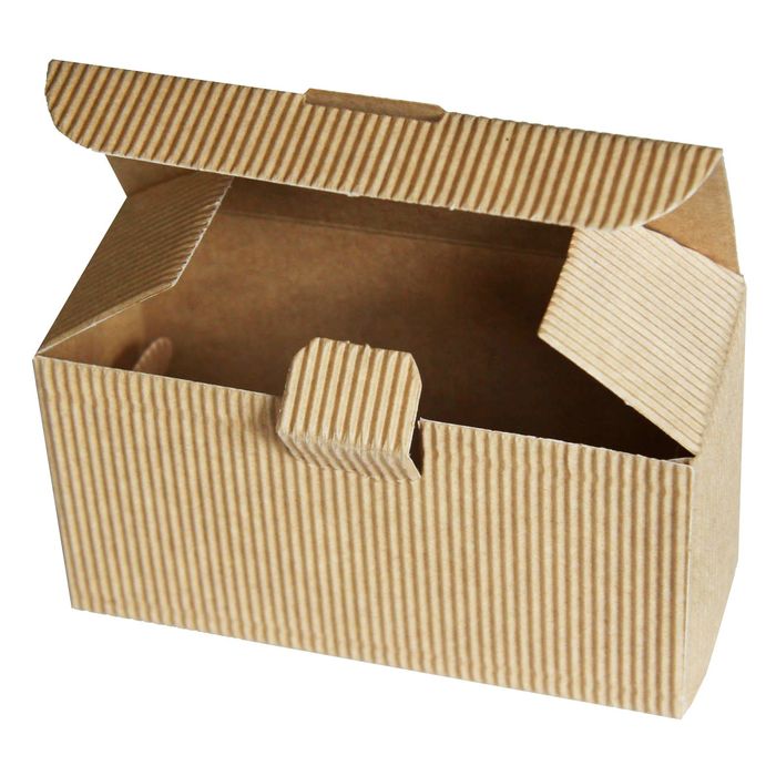 Упаковка из гофрированного картона. Коробка 22,5х22,5х10 см с откидной крышкой, крафт. Коробка 8х4,5х17,5 крафт домик. Коробочки из гофрокартона. Коробки из рифленого картона.