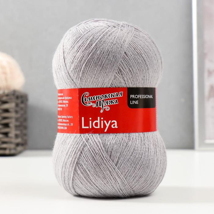 Пряжа Lidiya (ЛидияПШ) 50% шерсть, 50% акрил 1613м/100гр (1130, ангора)