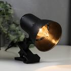 Светильник настольный на прищепке Надежда - 1 мини черный - фото 2307632