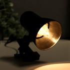 Светильник настольный на прищепке Надежда - 1 мини черный - фото 2307633