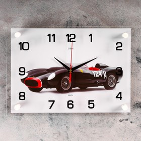 Часы настенные, серия: Транспорт, "Спорткар", 25х35  см, микс
