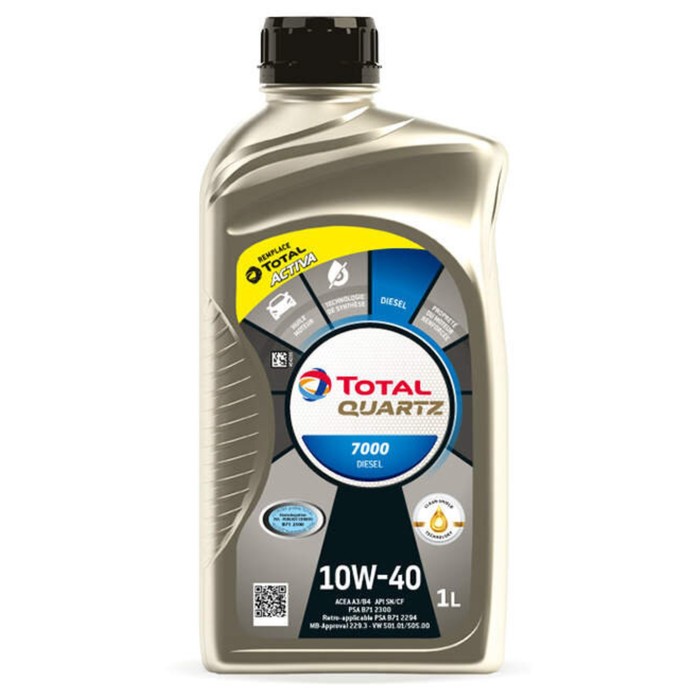 Моторное масло Total Quartz 7000 Diesel 10W-40, 1 л