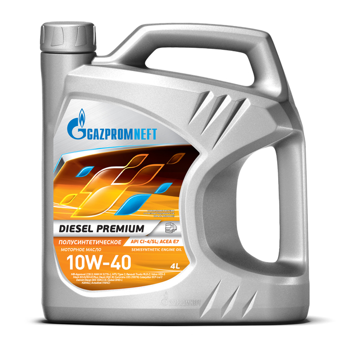 Моторное масло Gazpromneft Diesel Premium 10W-40, 4 л