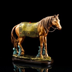 Статуэтка "Конь", бронзовый цвет, 27 см, микс