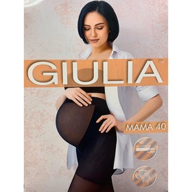 Колготки для беременных GIULIA MAMA 40 ден цвет загар (daino gul), размер 4