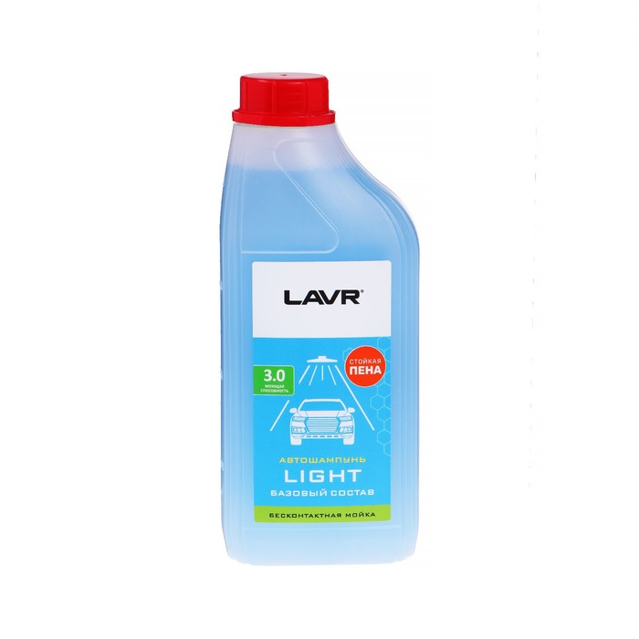 Автошампунь LAVR Light бесконтакт, 1:50, 1 л, бутылка