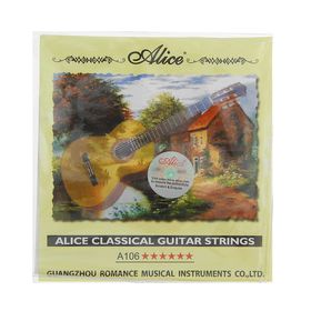 {{photo.Alt || photo.Description || 'Струны &quot;Alice&quot; для классической гитары, нейлон и посеребрённая медь'}}