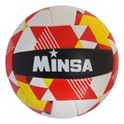 Мяч волейбольный Minsa V10, ПВХ, машинная сшивка, 18 панелей, размер 5 - фото 3959391
