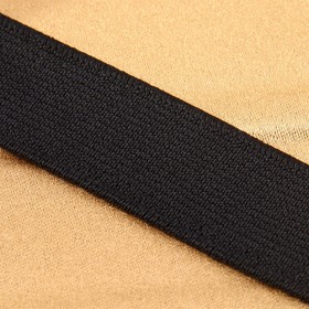 Лента эластичная, 25 мм, 25 ± 1 м, цвет чёрный