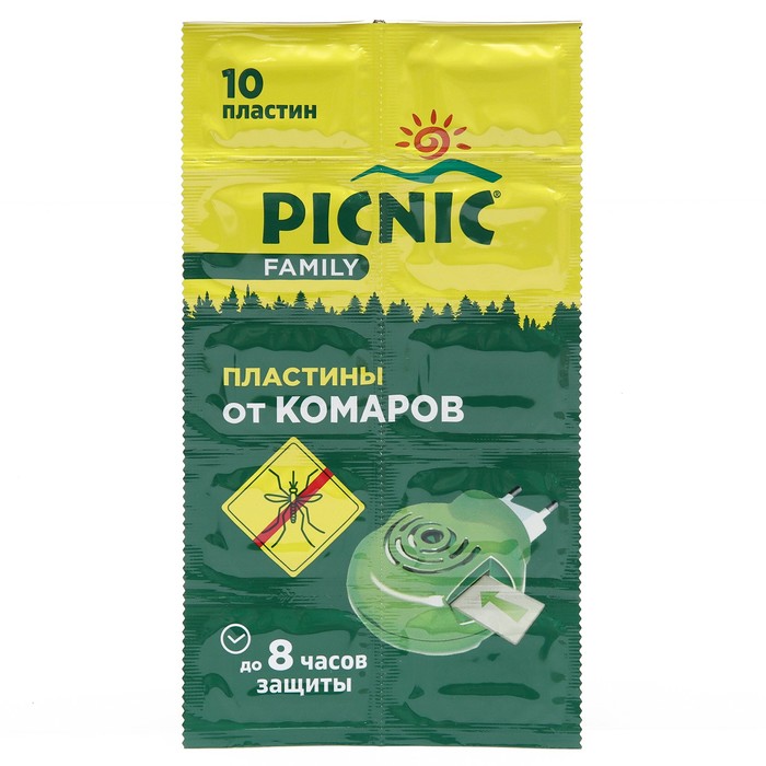 Пластины от комаров Picnic Family, 10 шт