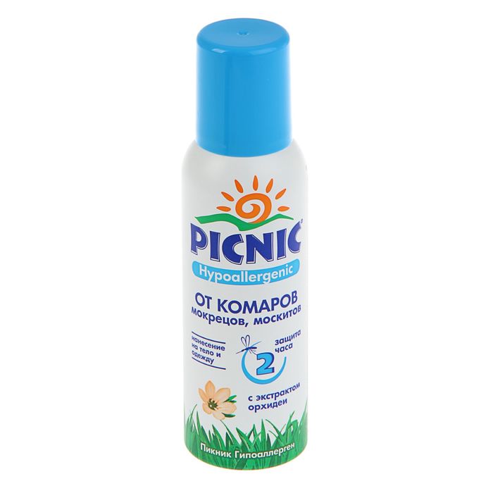 Аэрозоль от комаров Picnic Hypoallergenic, 125 мл