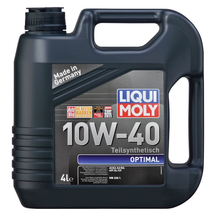 Моторное масло Liqui Moly Optimal 10W-40 SL/CF A3/B3, 4 л