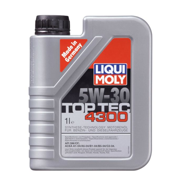 Моторное масло Liqui Moly Top Tec 4300 5W-30 SM/CF A1/B1, A5/B5, C2, 1 л