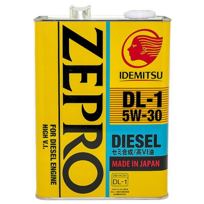 Моторное масло Idemitsu Zepro Diesel DL-1 5W-30 ACEA C2-08, 4 л