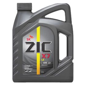 Масло моторное ZIC X7 10W-40, Diesel CI-4, 4 л 1434952