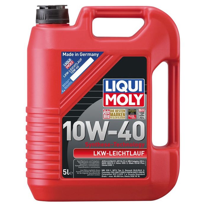 Моторное масло Liqui Moly HC LKW-Leichtlauf 10W-40, 5 л