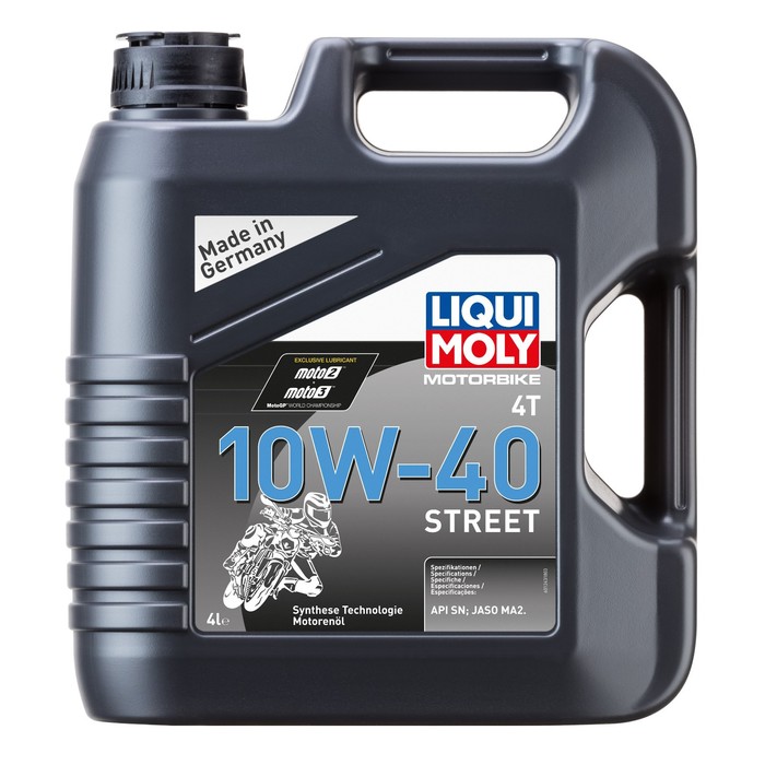 Моторное масло для мотоциклов Liqui Moly НС Racing 4T 10W-40 SL/MA-2, 4 л