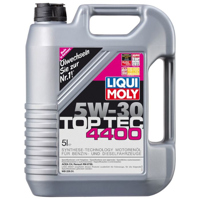 Моторное масло Liqui Moly Top Tec 4400 5W-30 ACEA C4, 5 л