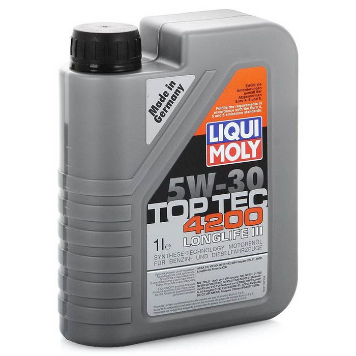 Моторное масло Liqui Moly Top Tec 4200 5W-30 SM/CF A3/B4/C3, 1 л