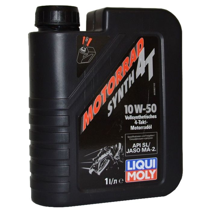 Моторное масло для мотоцикловLiqui Moly Motorrad Synth 4T 10W-50 SL MA-2, 1 л