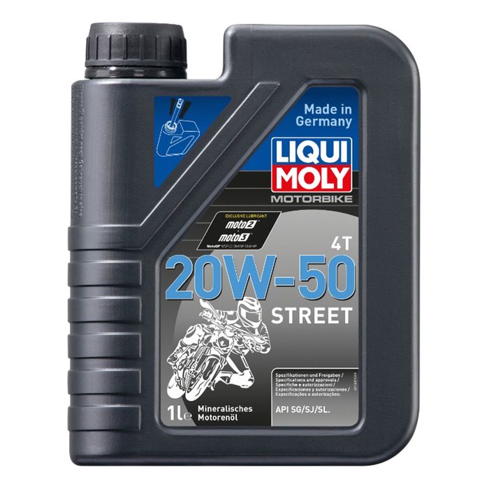 Моторное масло для мотоциклов Liqui Moly Motorrad 4T 20W-50 SG/SJ/SL, 1 л