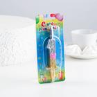 Свеча для торта "Сердечки" серебряно-золотая, 12.5 см, цифра "1" - фото 799935471