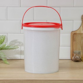 A bucket with a sealed lid plastos, 12 l, color mix